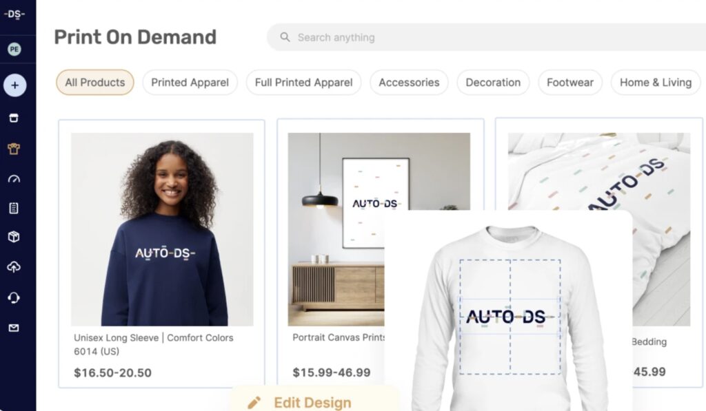 Service de Print on Demand d'AutoDS